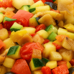 Brunoise de légumes du soleil - Recette simple et rapide