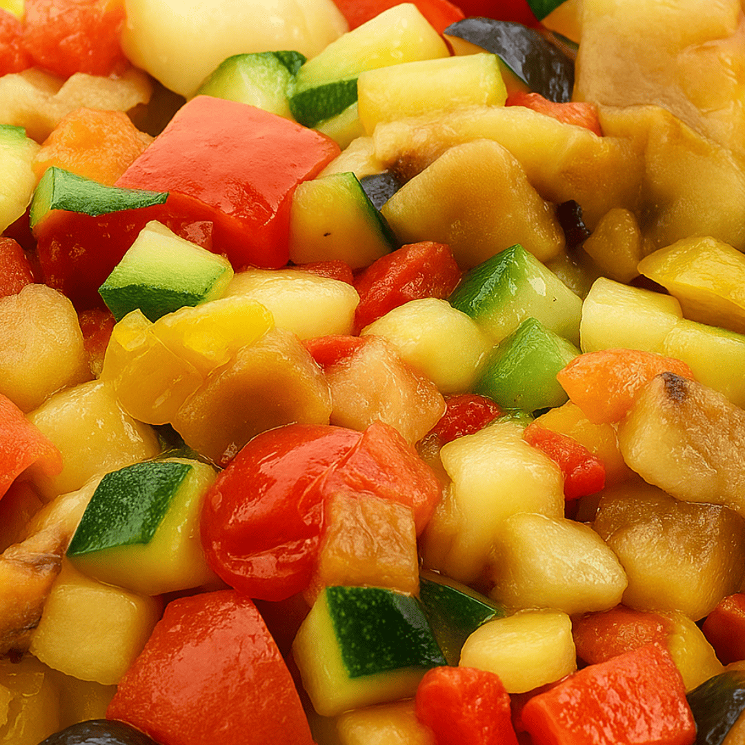 Brunoise de légumes du soleil - Recette simple et rapide