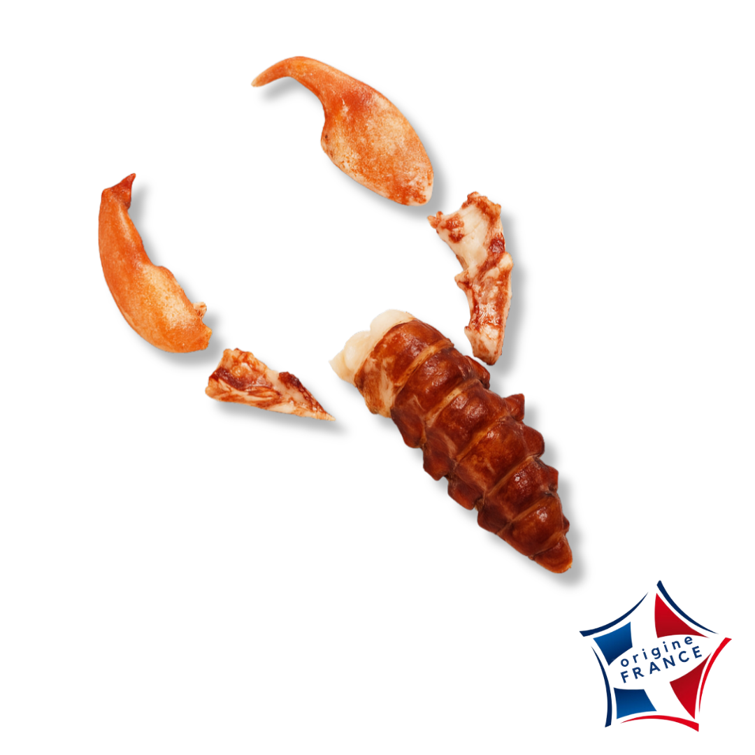 Queues et pinces de Homard décortiqués