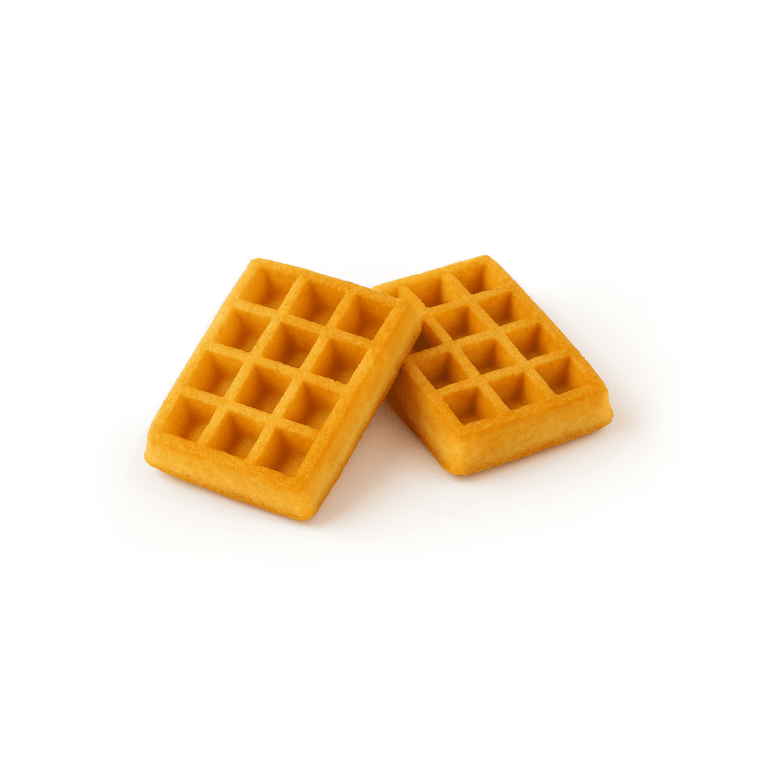 Mini gaufre de Bruxelles sans huile de palme 45gr Mini gaufre de Bruxelles sans huile de palme 45gr