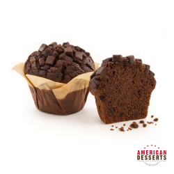 Muffin cacao pépites de chocolat surgelé 125gr