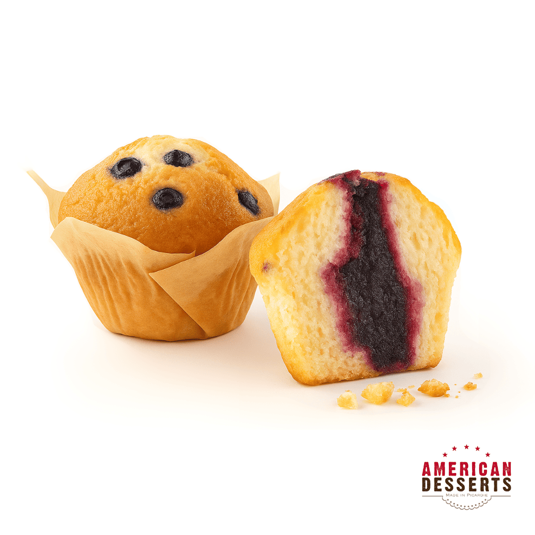 Muffin fourré à la myrtille surgelé 125gr
