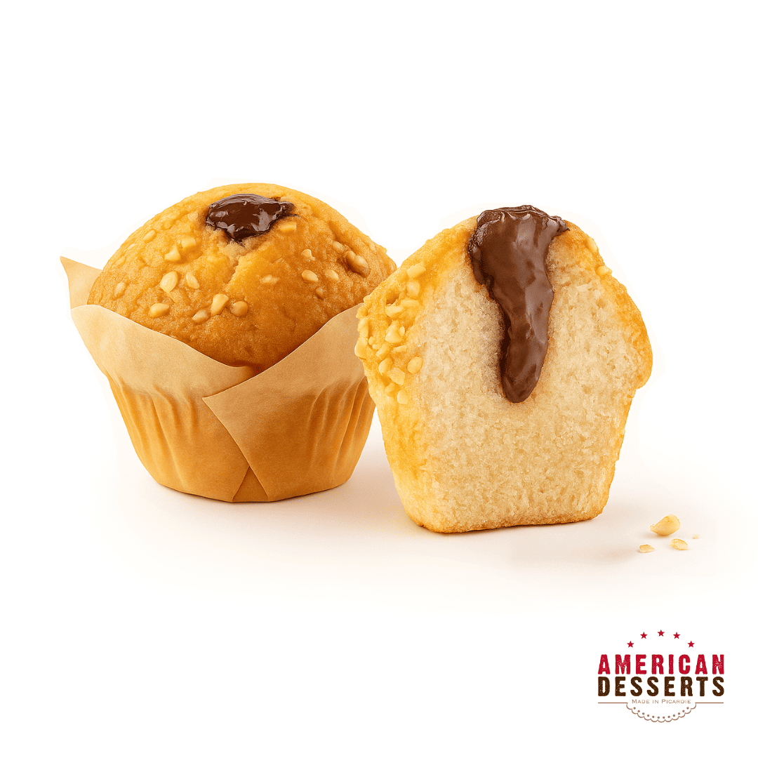 Muffin noisette coeur chocolat surgelé 125gr