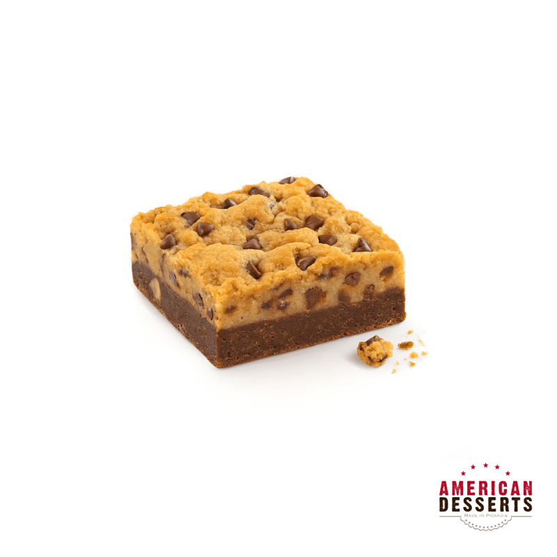Plaque de brookie surgelée, part de 76gr