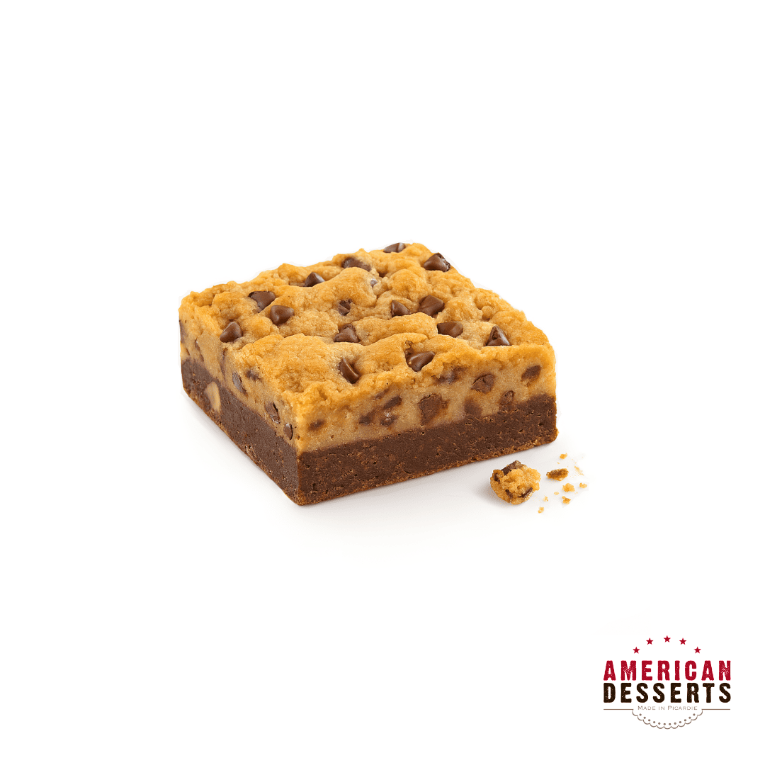 Plaque de brookie surgelée, part de 76gr