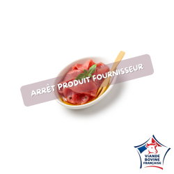 Chiffonnade de carpaccio de b?uf au basilic