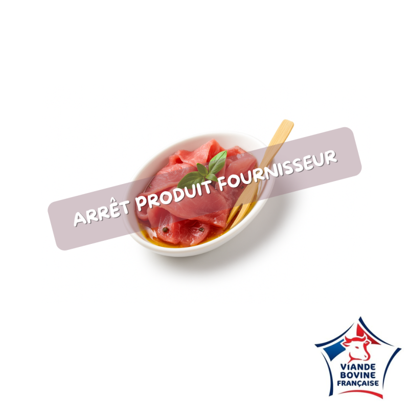 Chiffonnade de carpaccio de b?uf au basilic