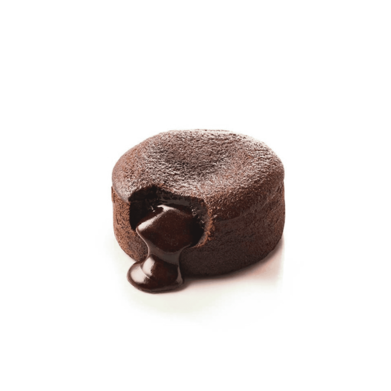 Dessert individuel moelleux au coeur coulant