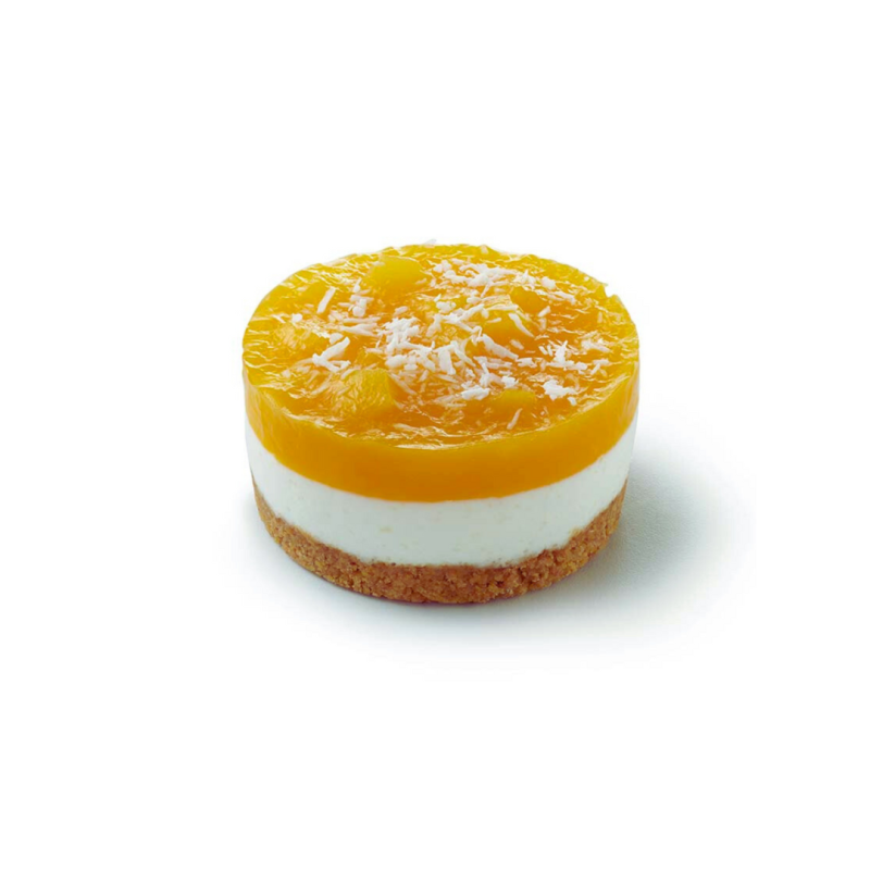 Dessert individuel sablé à la mangue coco