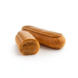 Eclair garni d'une crème pâtissière au café