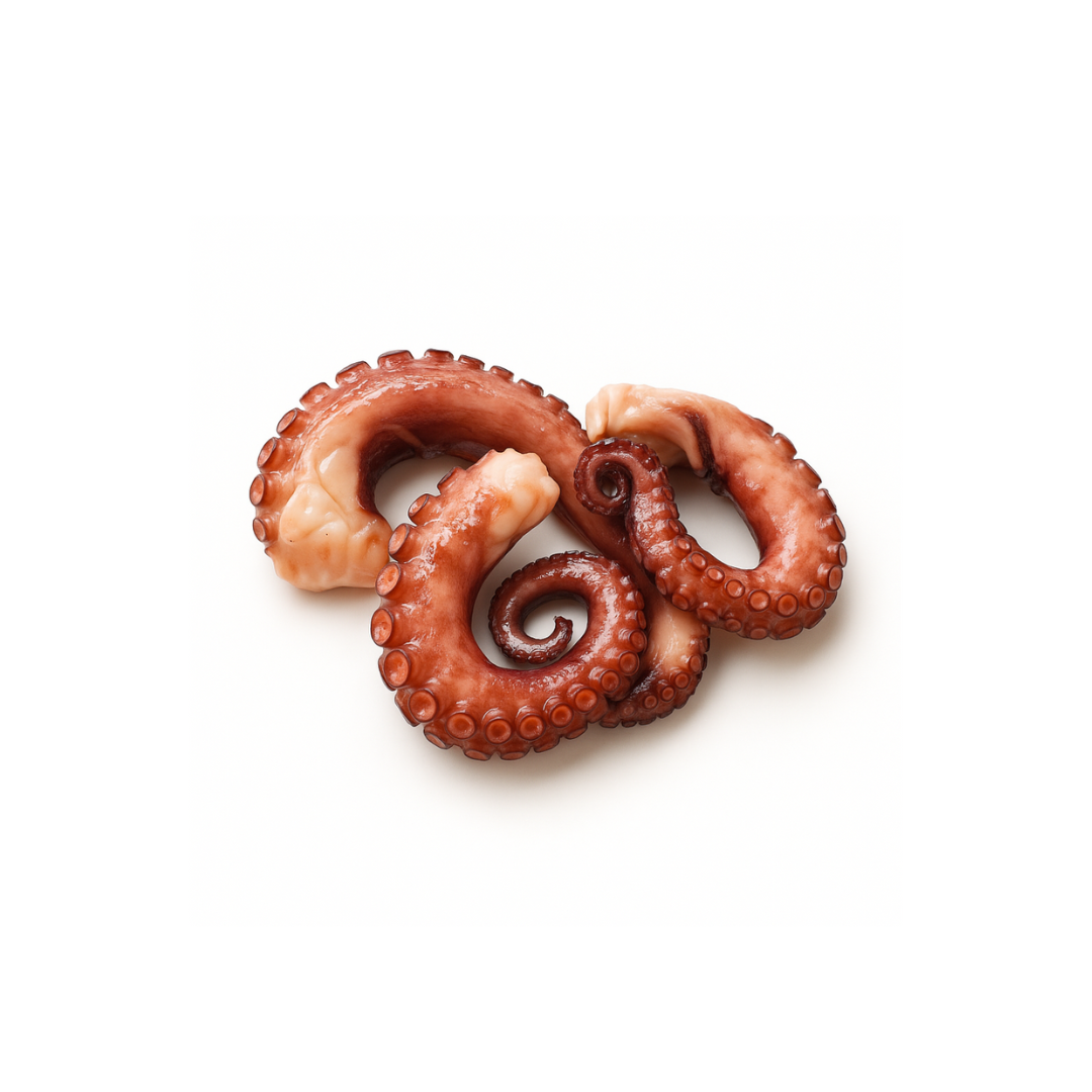 Tentacules de poulpes cuits et surgelés, d'Espagne