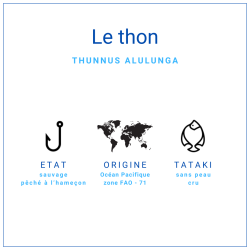 Tataki de thon 100% germon +/- 450gr