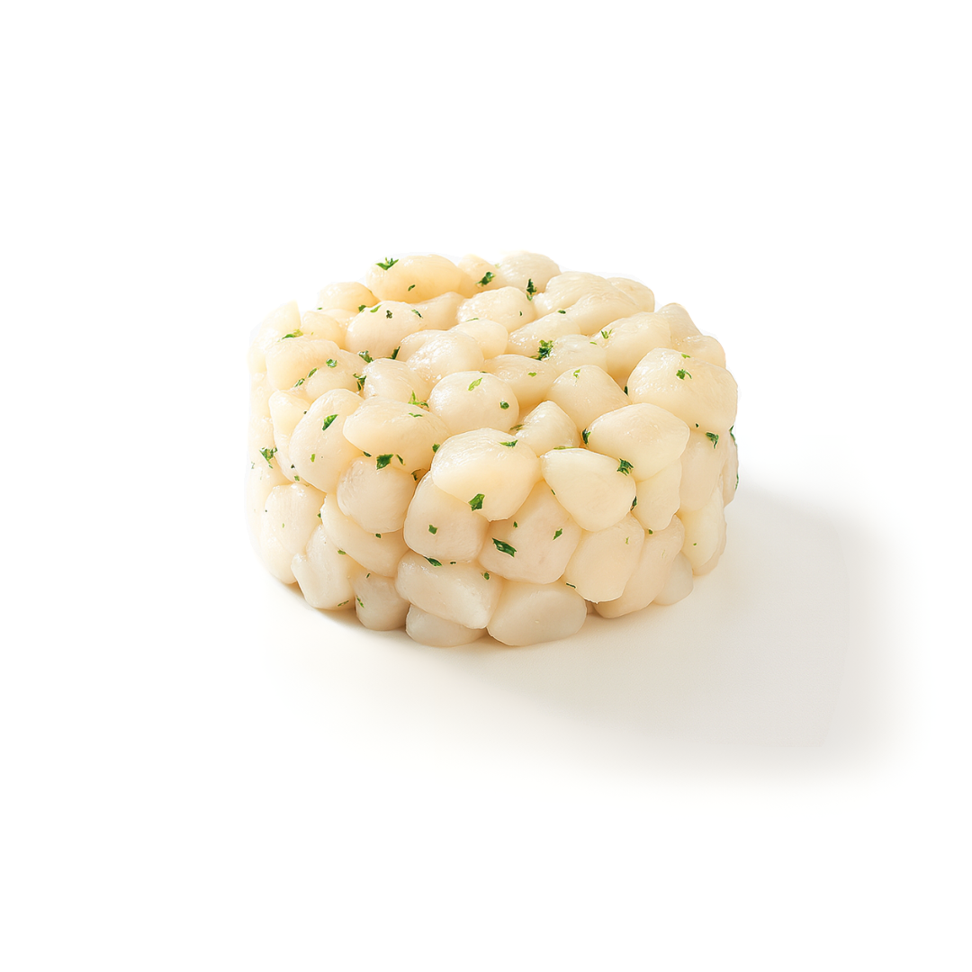Tartare de noix de Saint-Jacques cru +/- 100gr Tartare de noix de Saint-Jacques cru +/- 100gr