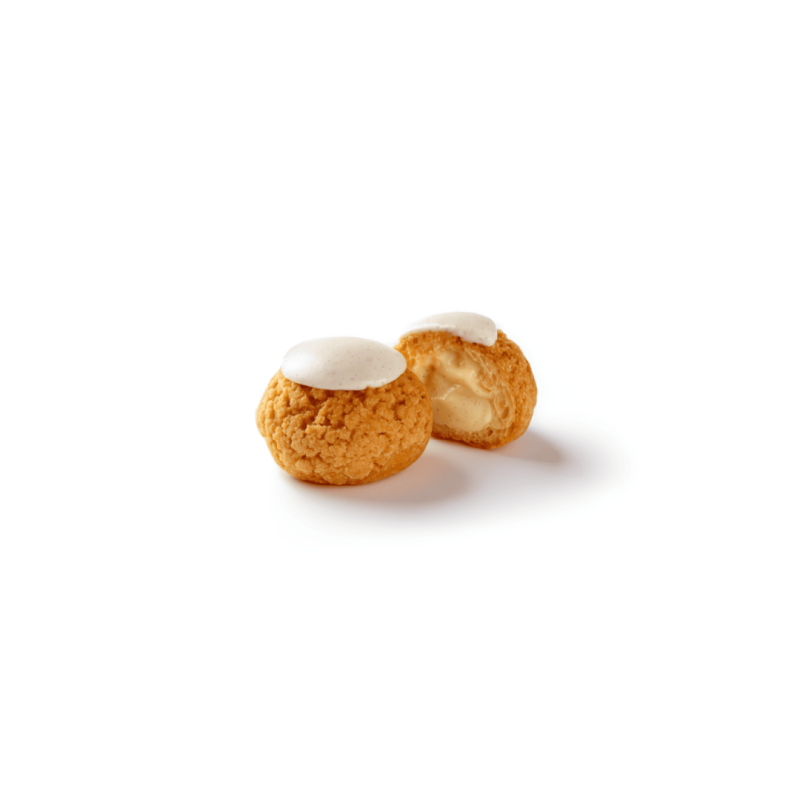 Mini choux craquelin vanille surgelé 18gr