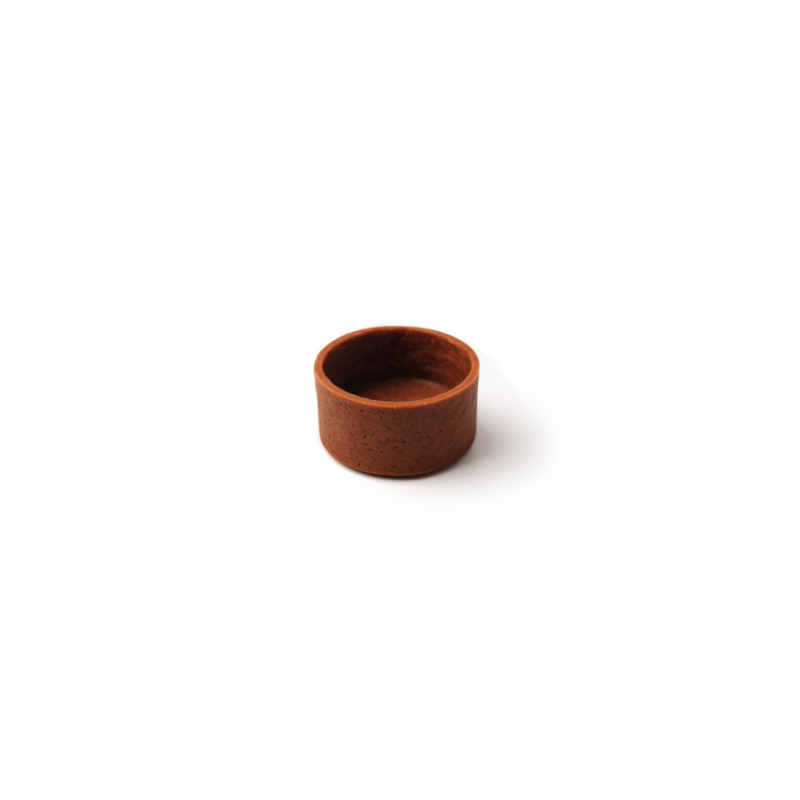 Base à garnir, fond en forme de cercle sucré cacao Ø40mm