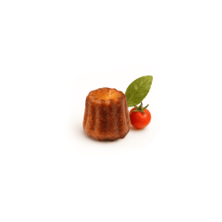 Mini canelé salé tomate et basilic, pièce de +/- 10gr