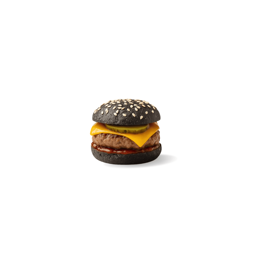 Mini black burger garni d'un steak Charolais