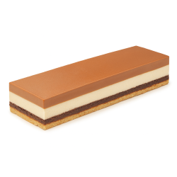 Entremet croustillant aux trois chocolats