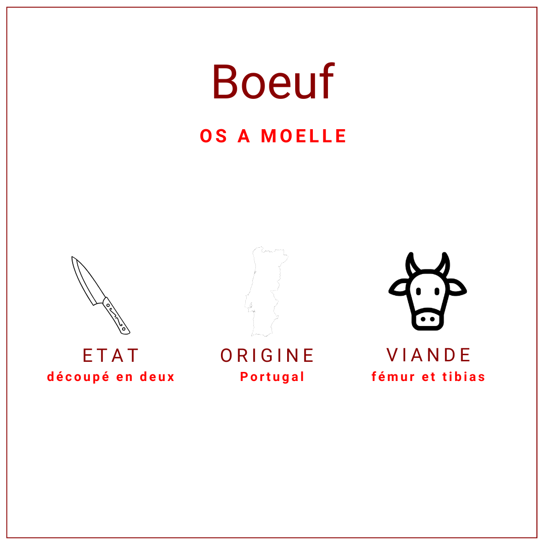 Os A Moelle Boeuf Gouttière +/-300gr