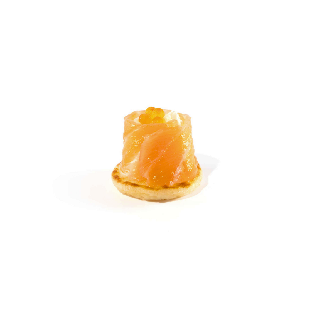 Mini blinis saumon fumé et crème raifort 13gr