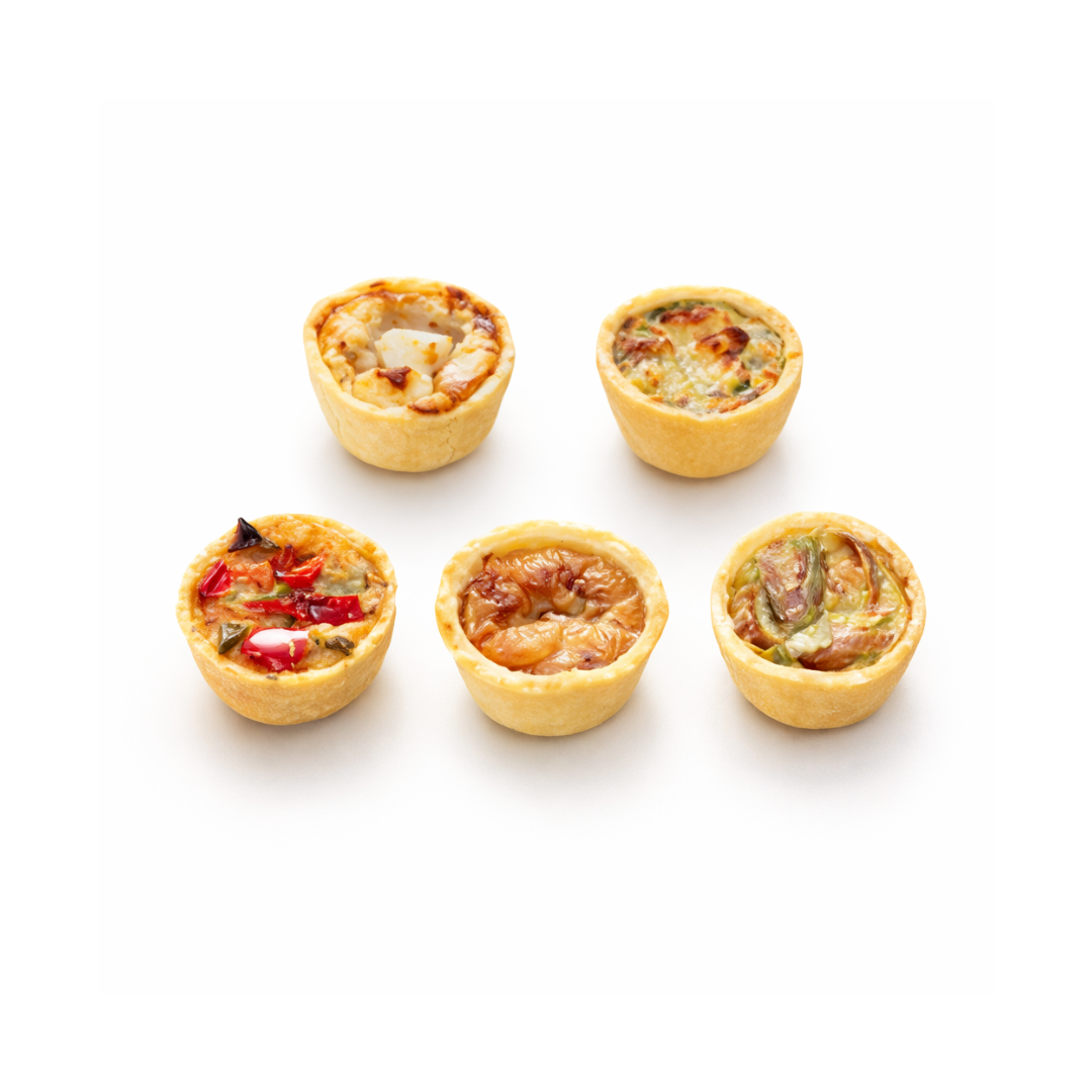 Assortiment de mini quiches classique surgelées