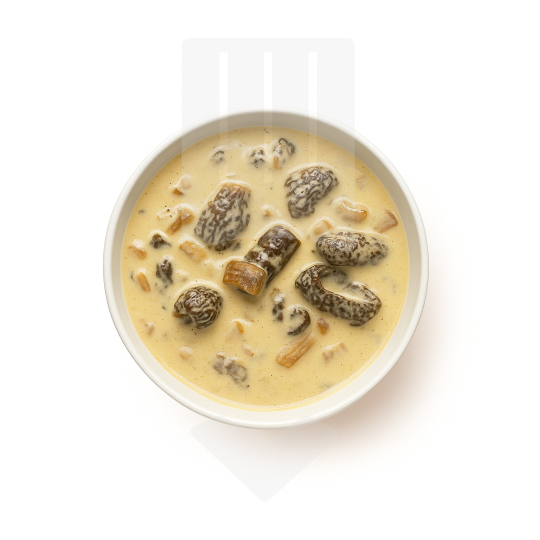 sauce aux morilles liquide et aromatique surgelé