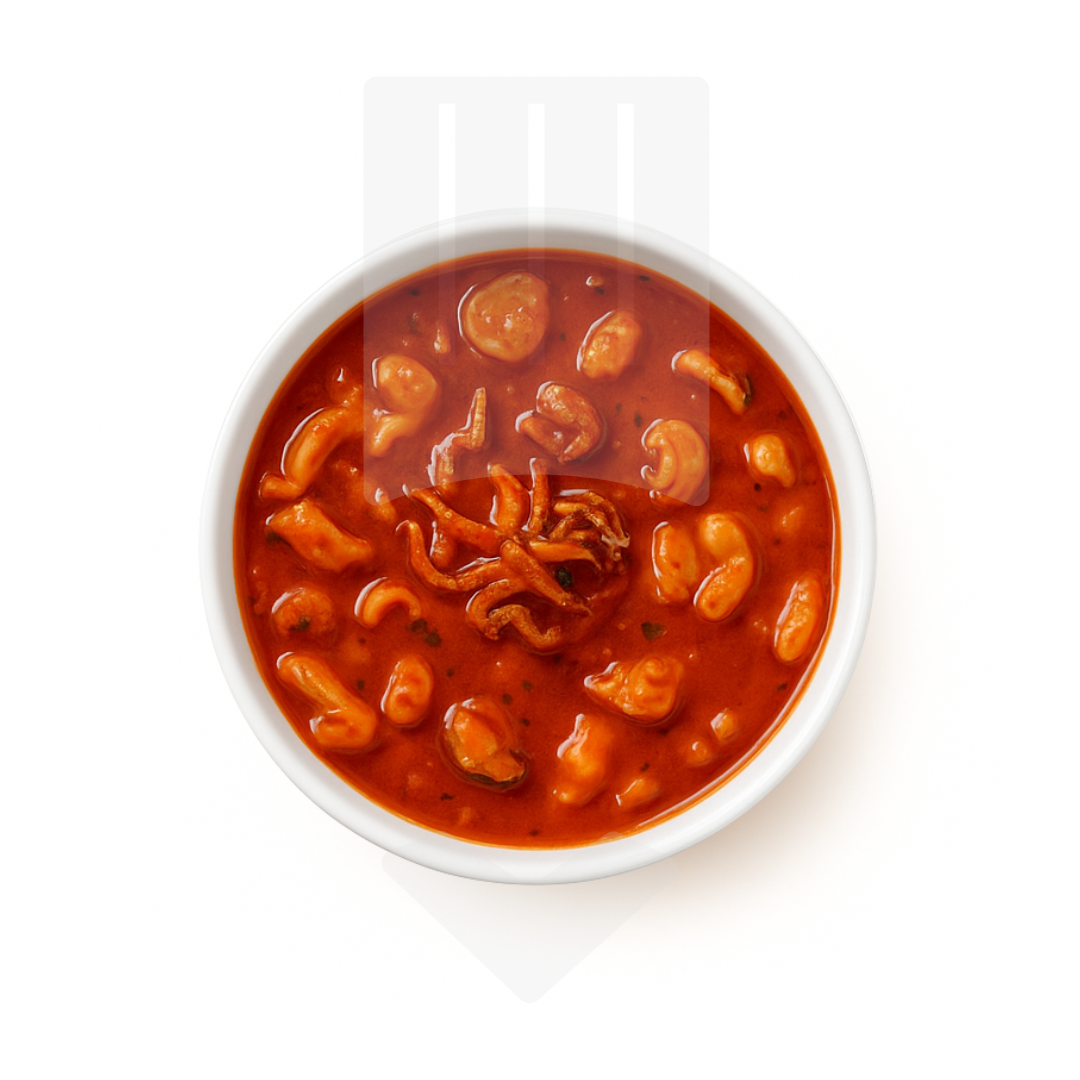 Sauce Pescatora caractéristique surgelée IQF