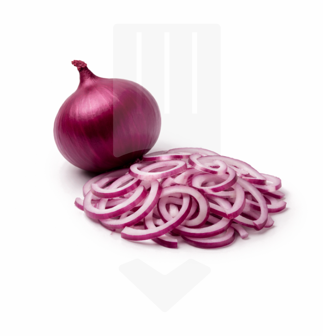 Emincés d'oignons rouges "Allium cepa" IQF