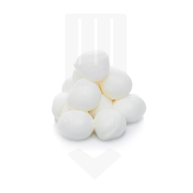 Petites billes de mozzarella surgelées IQF