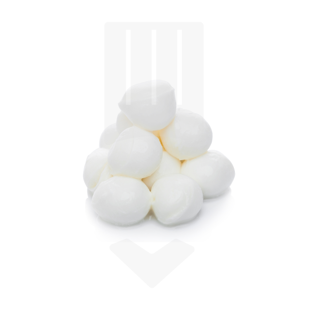 Petites billes de mozzarella surgelées IQF