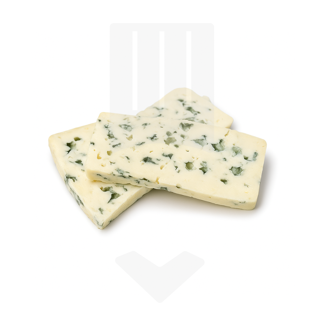 Fines tranches de bleu à pâte persillée IQF