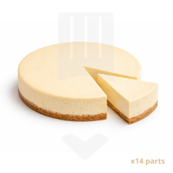 Cheesecake New-York Style, découpé en 14