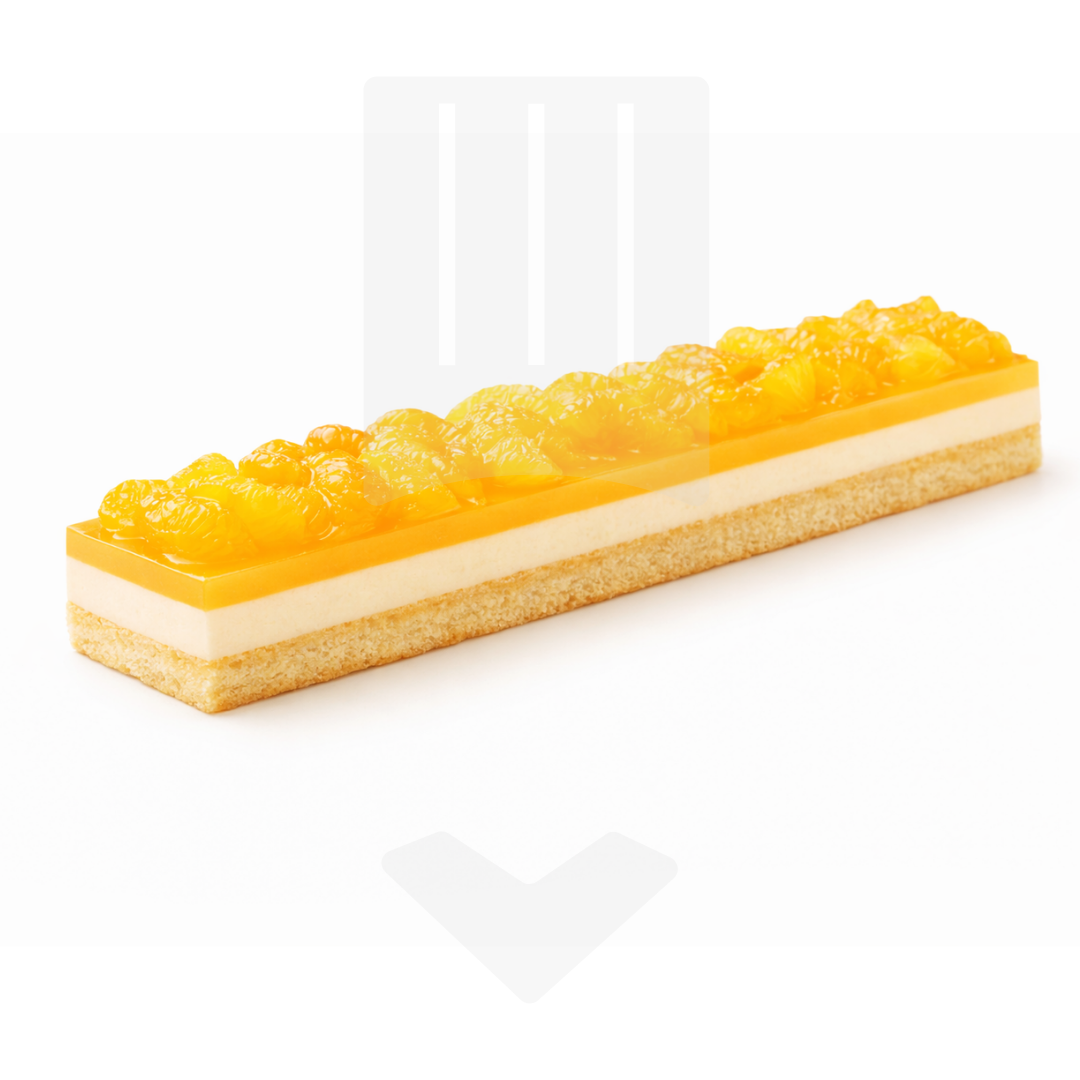 Entremet crumble croustillant aux agrumes