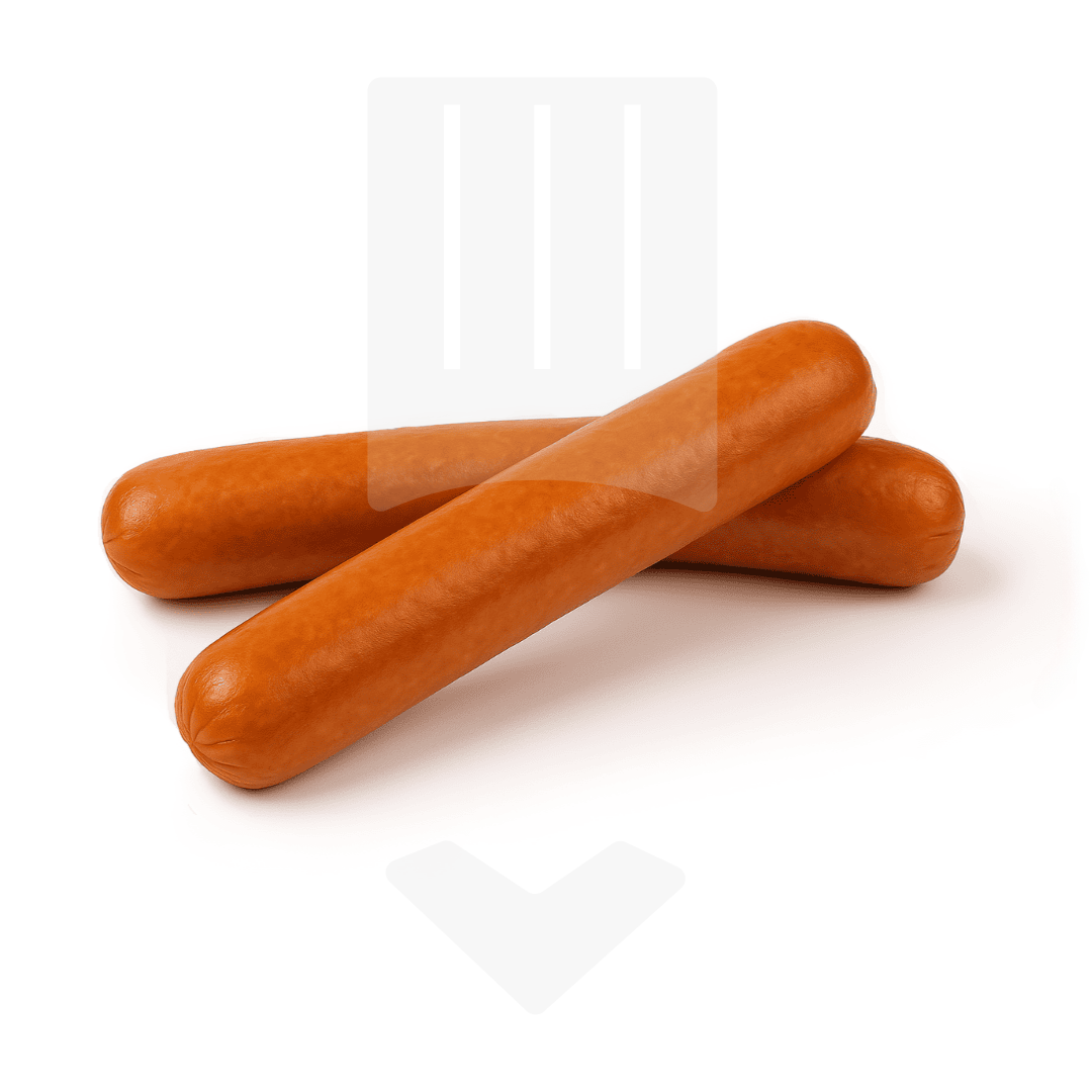 Saucisse pour hot-dog knack surgelée 95grx10