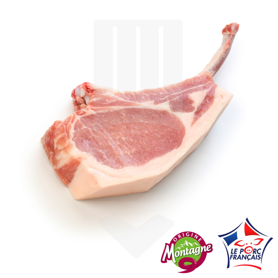 Tomahawk de porc, côtes détalonnées 250gr
