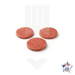 Mini steak haché 100 % pur viande bovine surgelés