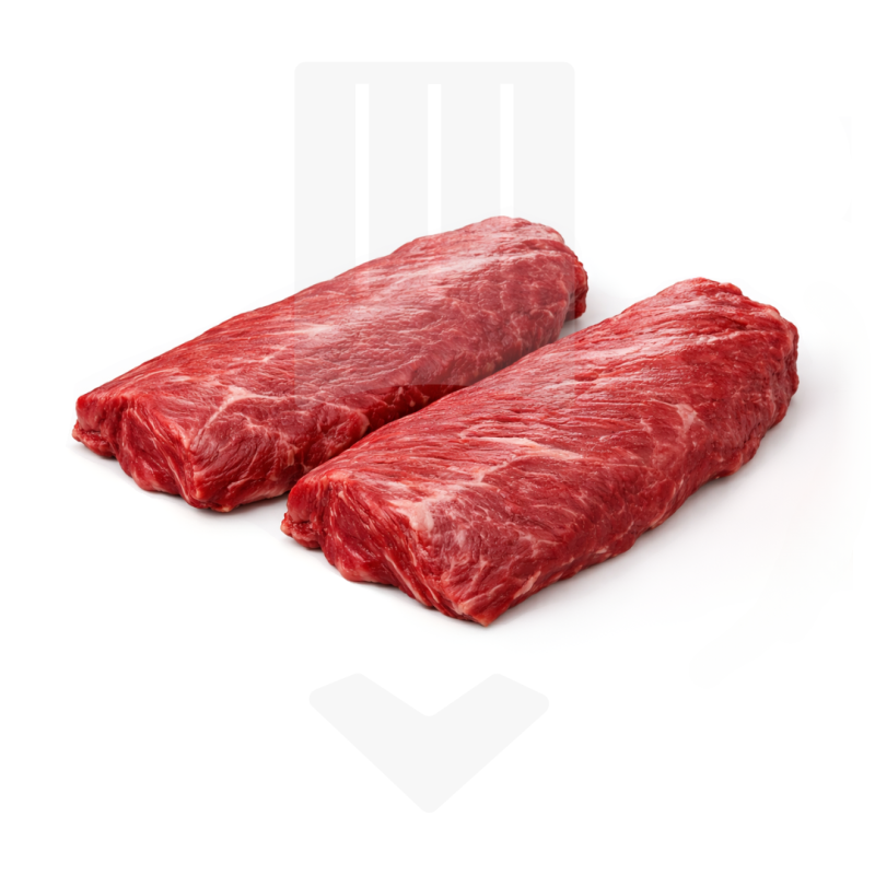 Buchette d'onglet de boeuf dénervée et tranché