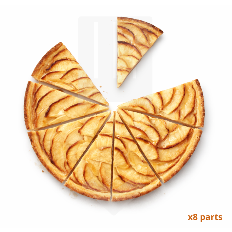 Tarte pommes pur beurre découpée & surgelée