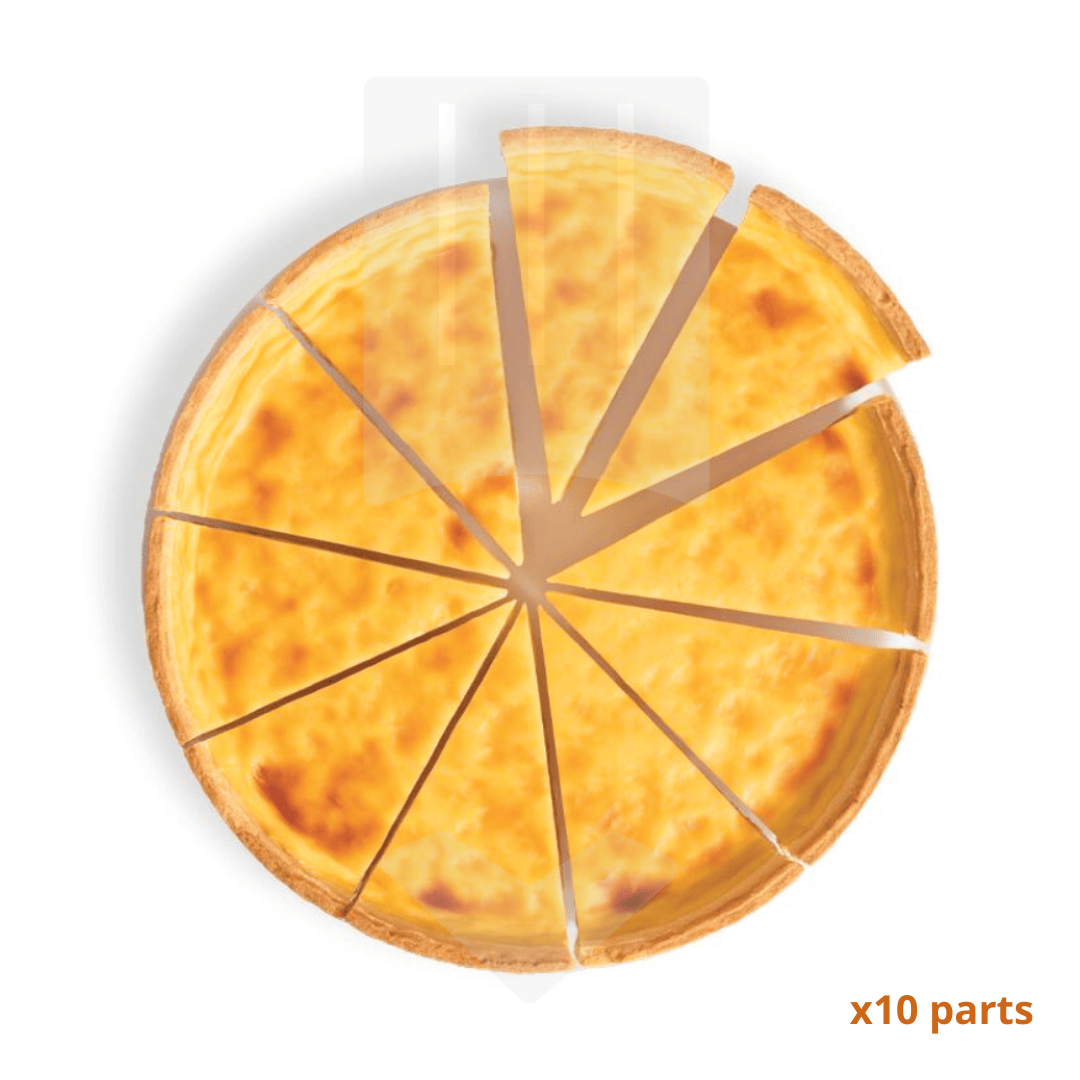 Flan surgelé épais goût d'oeufs et de vanille