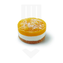 Dessert individuel sablé à la mangue coco