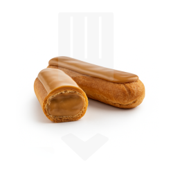Eclair garni d'une crème pâtissière au café