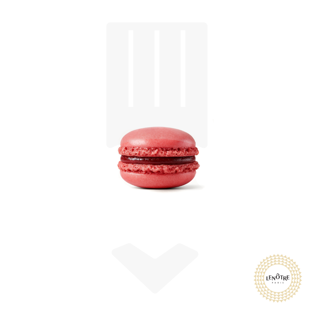 Macaron framboise - recette Lenôtre 12gr