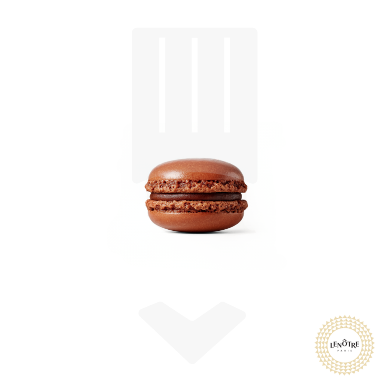 Macaron chocolat - recette Lenôtre 12gr