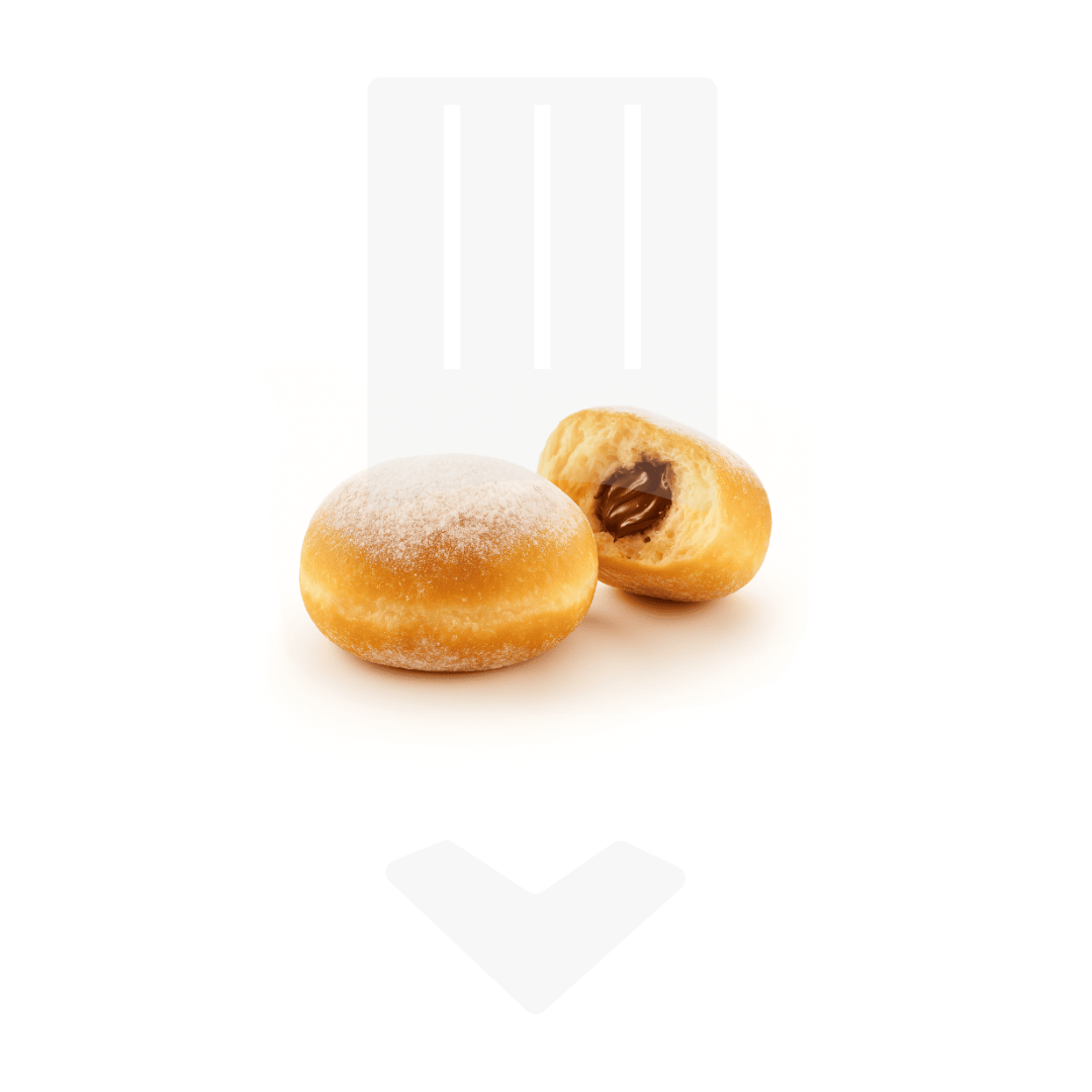 Mini beignet coeur chocolat noisette 25gr