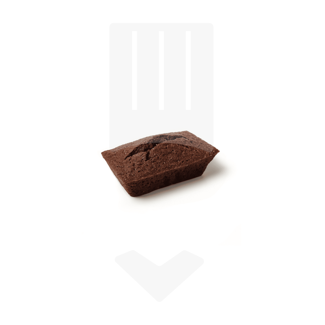 Financier chocolat +/-15gr - Délice gourmand