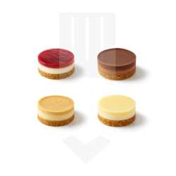 Assortiment de mini cheesecakes 20gr surgelés