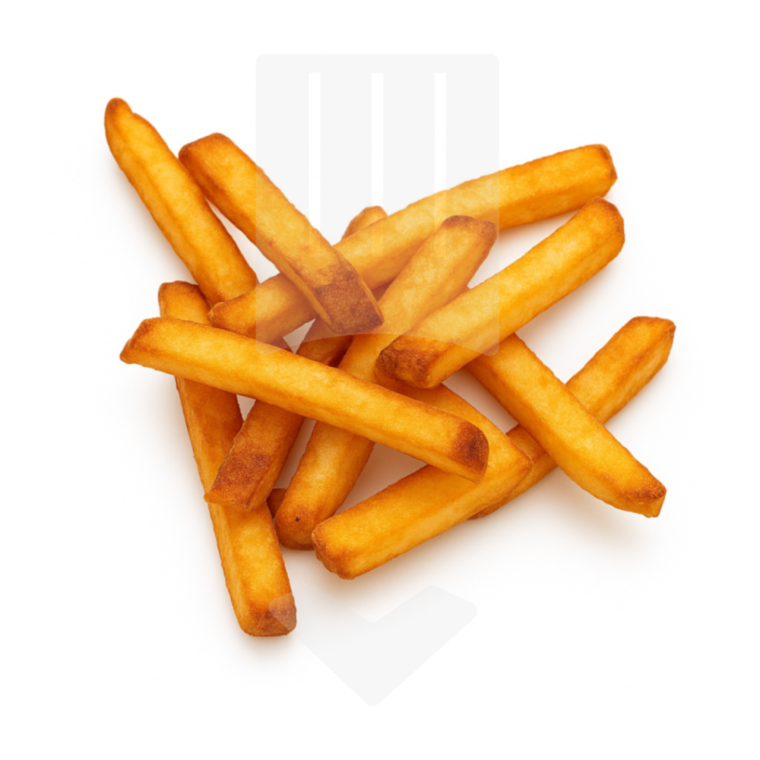 Frites enrobées pour une cuisson en friteuse