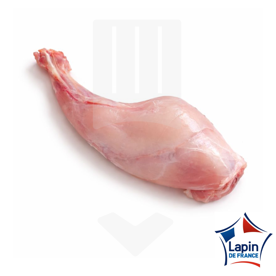 Cuisses issues de lapin élevé et abattu en France