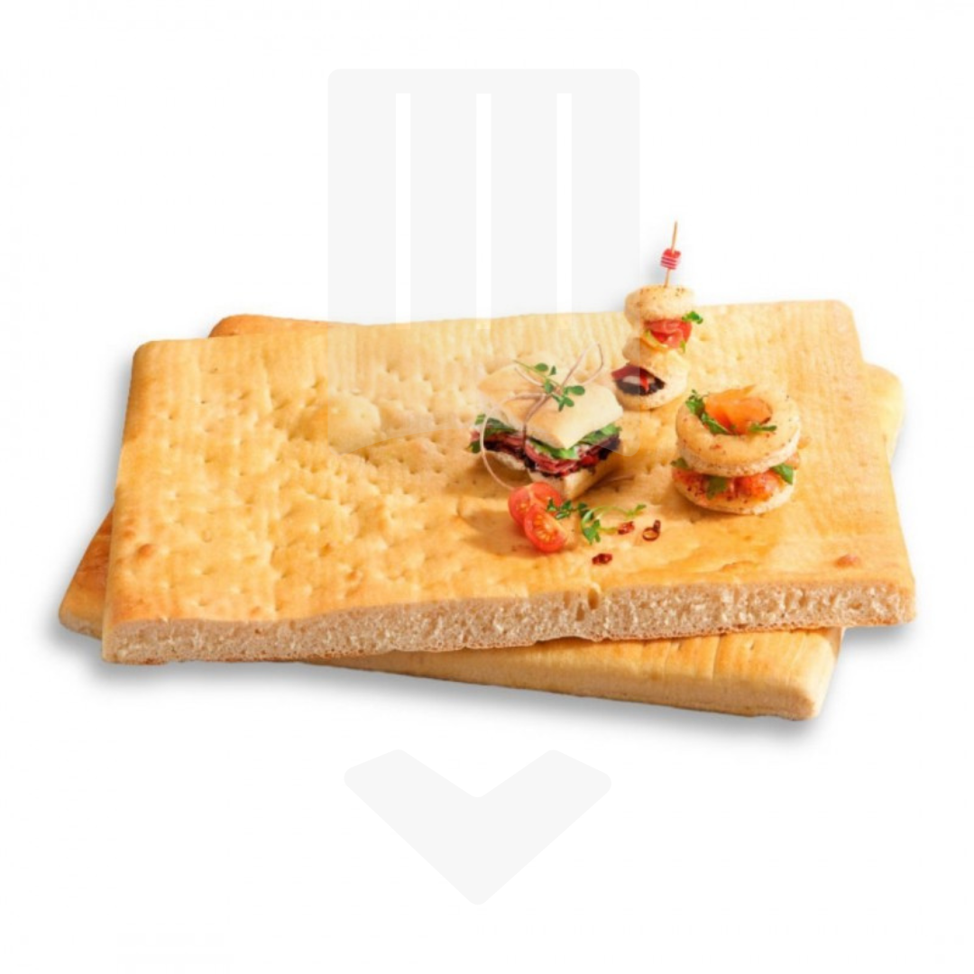 Plaques de pain Focaccia à la croûte dorée