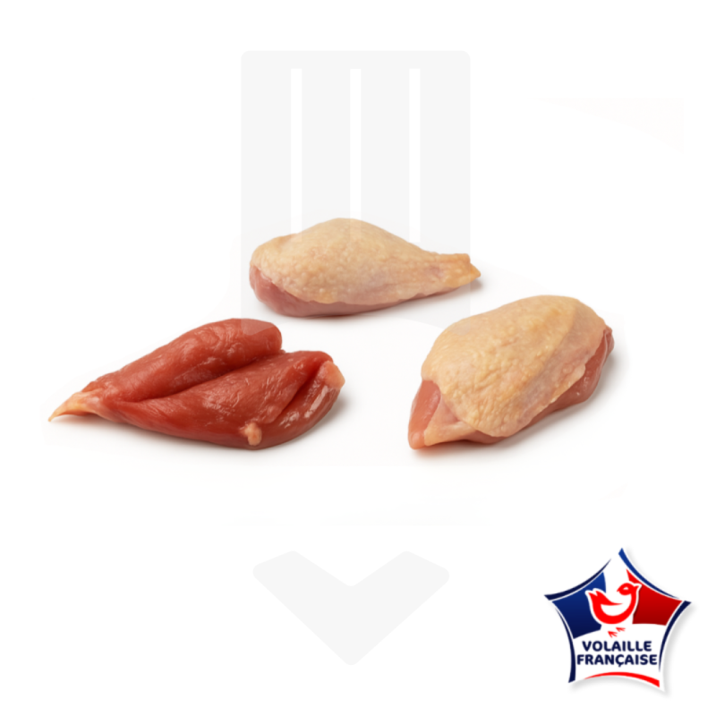 Filet de caille avec peau d'origine française